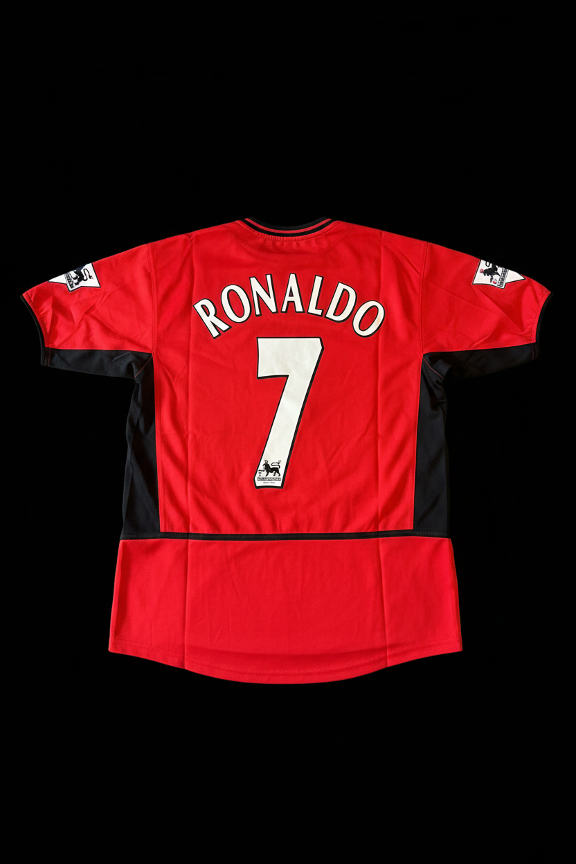 Ronaldo 7 Back - Black Background