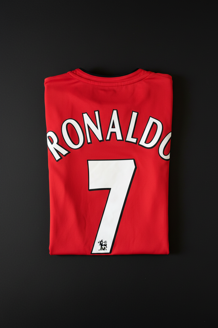 Ronaldo 7 Folded - Black Background